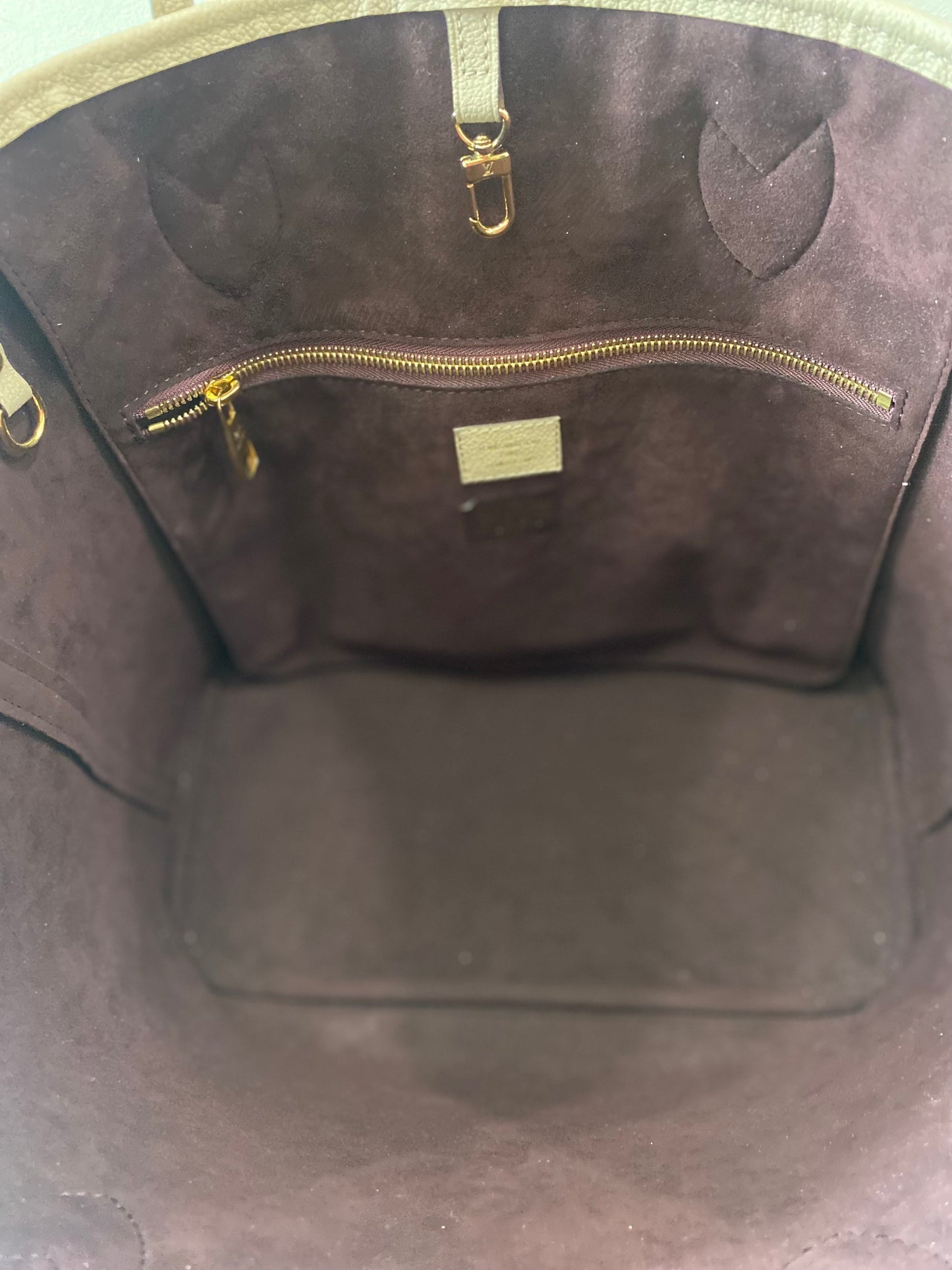 LOUIS VUITTON MONOGRAM EMPREINTE LEATHER NEVERFULL TOTE MM