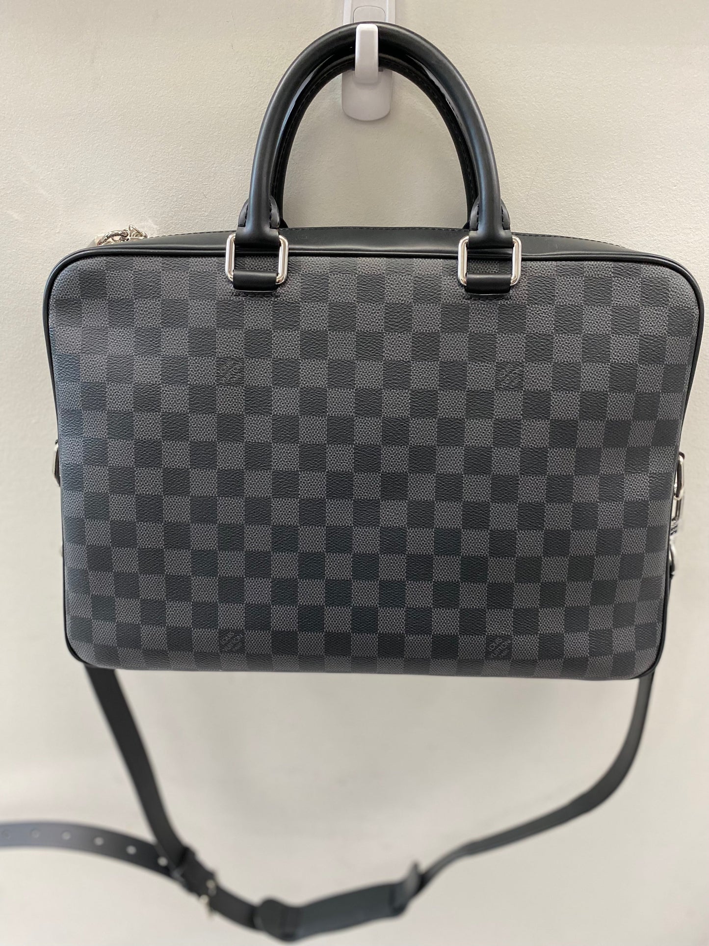 LOUIS VUITTON DAMIER GRAPHITE PORTE DOCUMENTS BUSINESS MM BAG