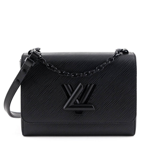 Louis Vuitton Matte Black Epi Twist Shoulder Bag MM