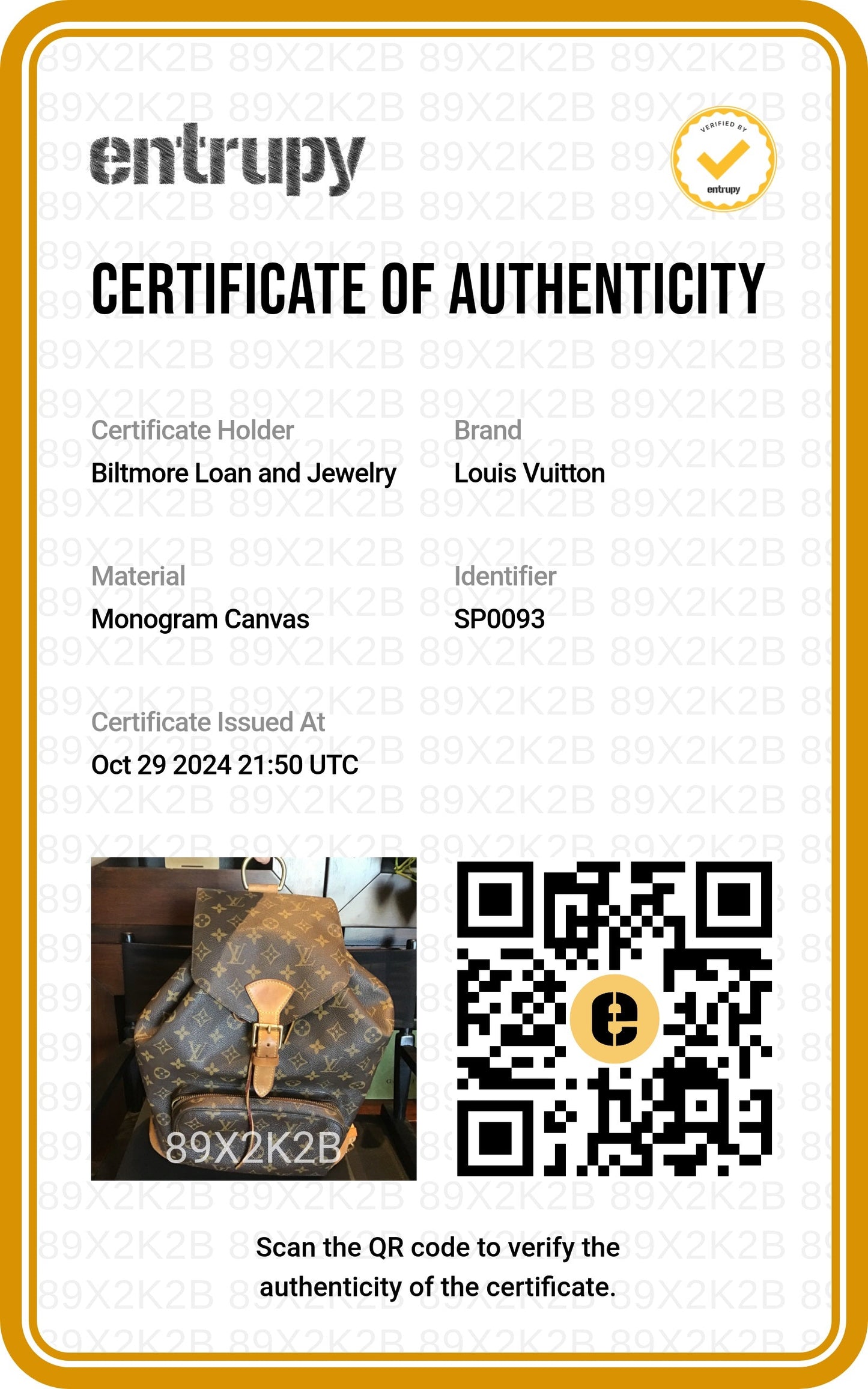 Louis Vuitton Vintage Monogram Montsouris GM Backpack