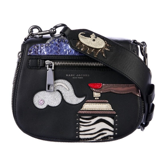 MARC JACOBS NOMAD JULIE VEROEVEN APPLIQUE SADDLE BAG