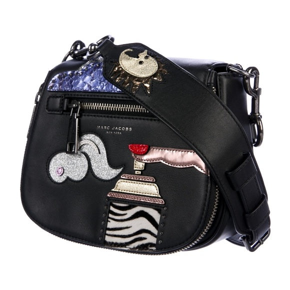 MARC JACOBS NOMAD JULIE VEROEVEN APPLIQUE SADDLE BAG