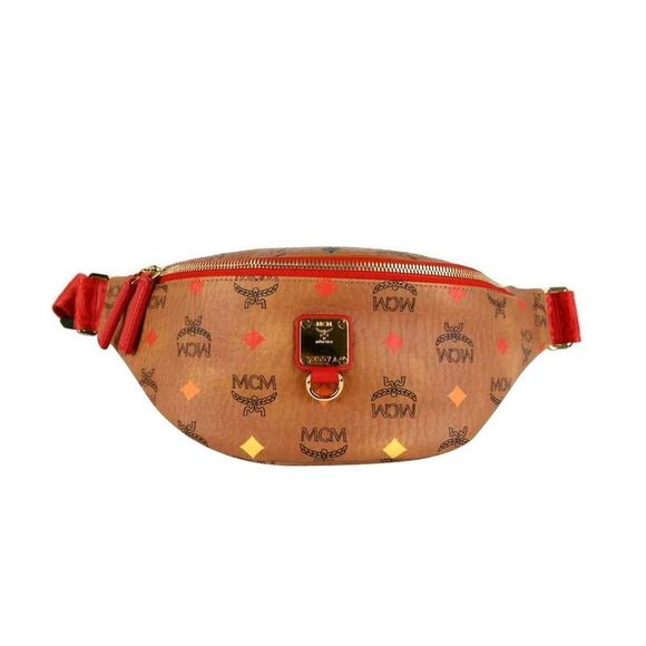 MCM COGNAC SPECTRUM STARK SKYOPTIC VISETOS BELT BAG
