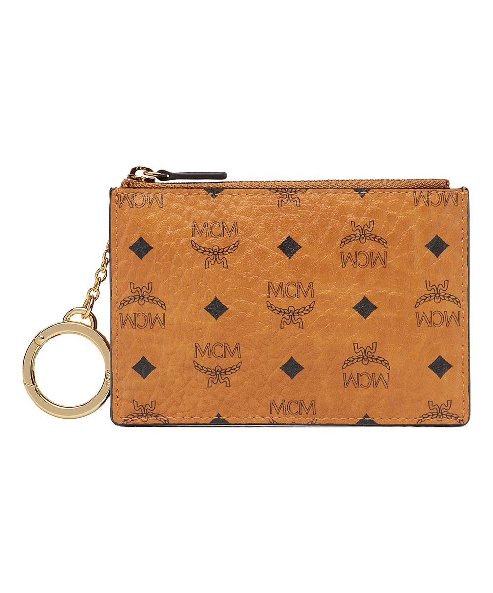 MCM COGNAC VISETOS ORIGINAL KEY CHAIN COIN POUCH