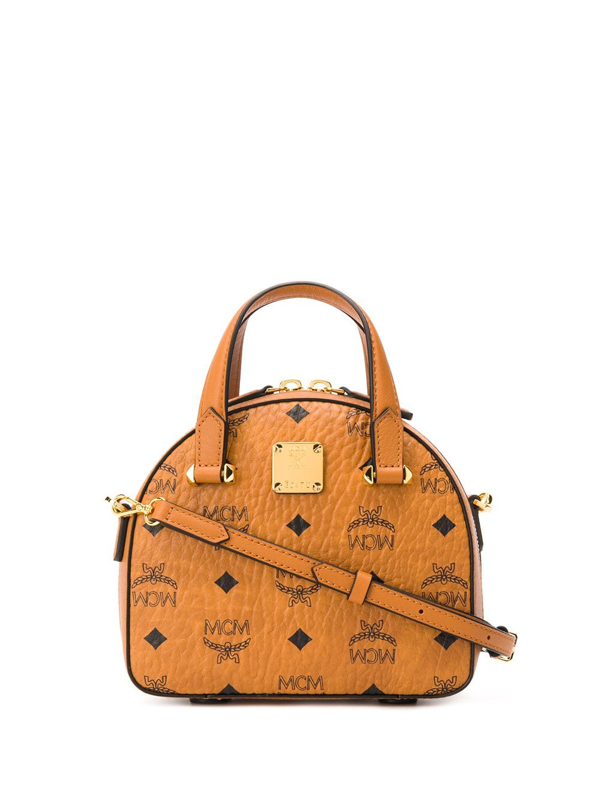 MCM Half Moon Tote in Visetos Original