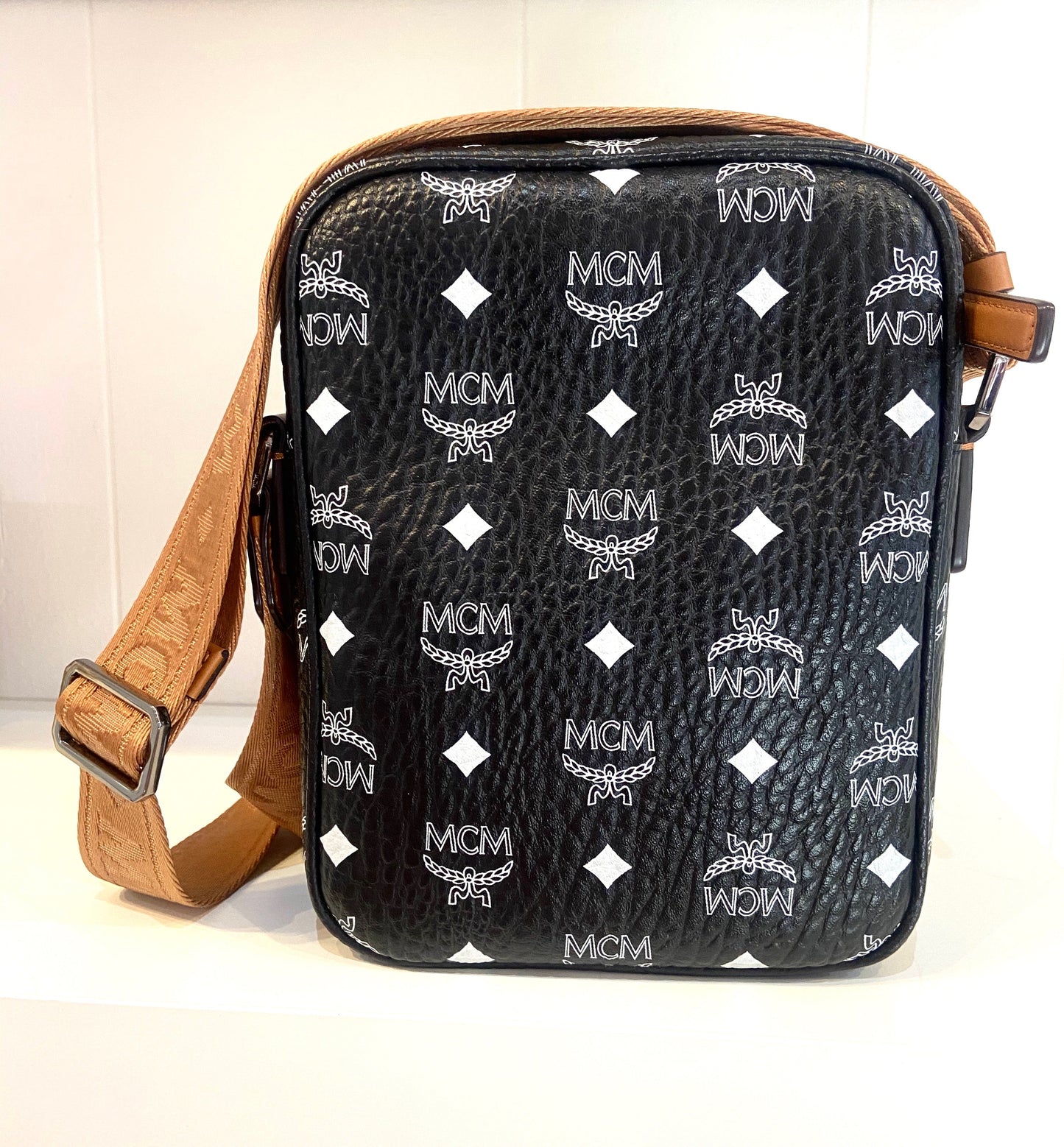 MCM NORTH SOUTH VISETOS CROSSBODY BAG