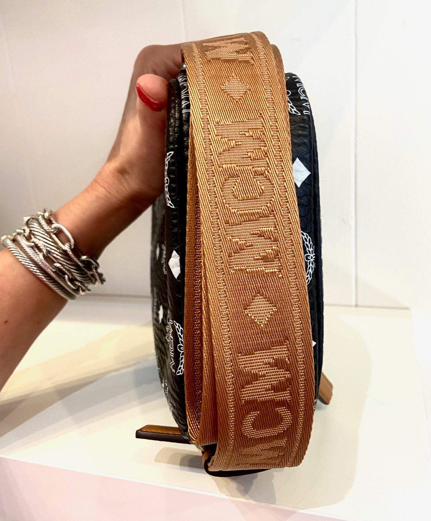 MCM NORTH SOUTH VISETOS CROSSBODY BAG