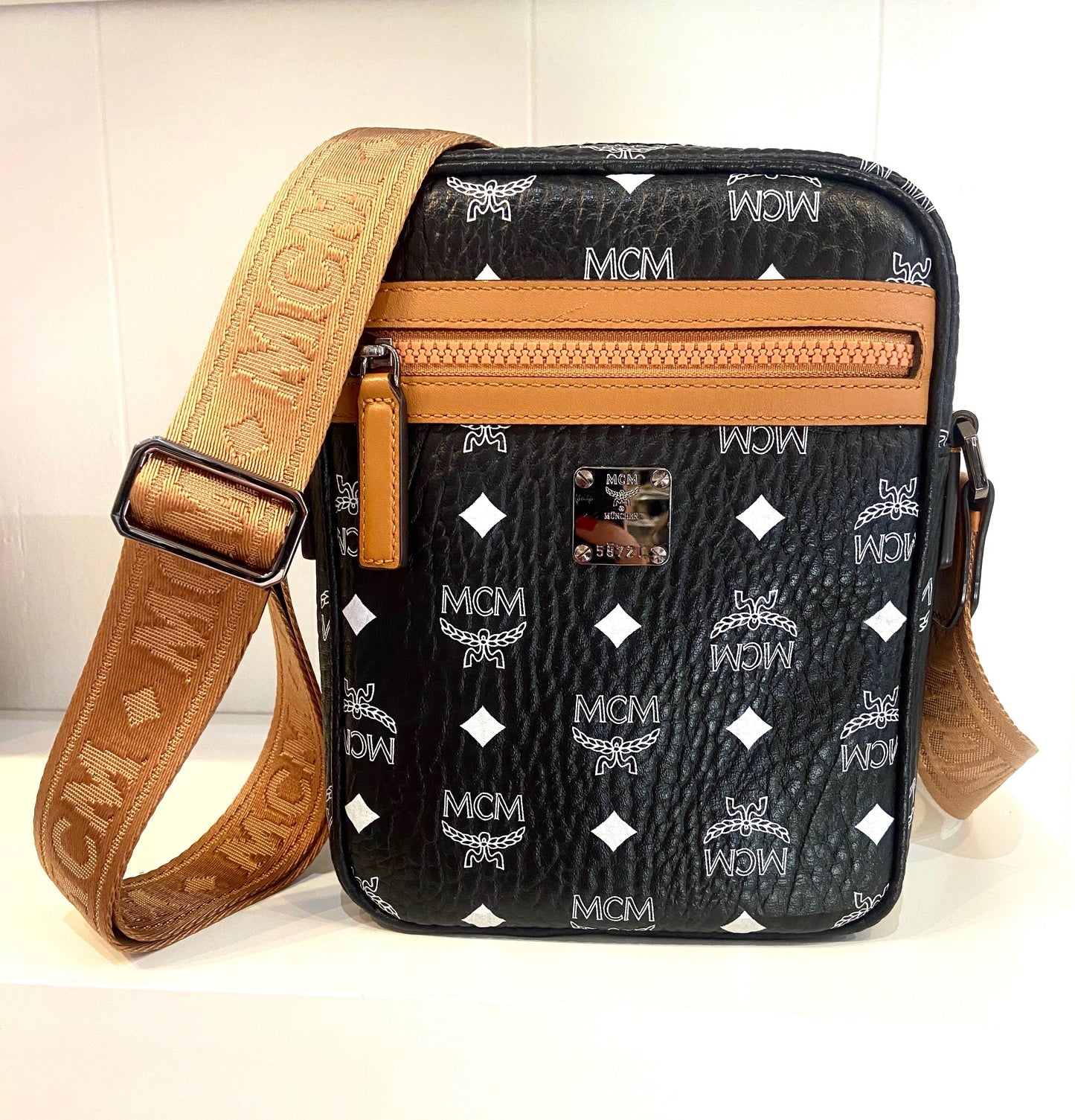MCM NORTH SOUTH VISETOS CROSSBODY BAG