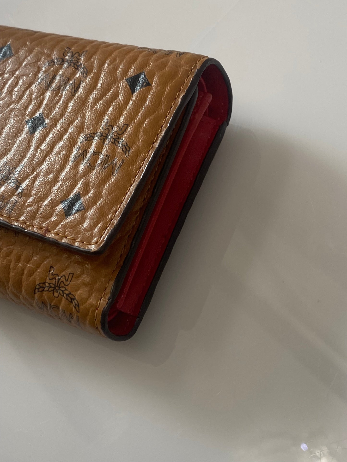MCM VISETOS THREE FOLD WALLET