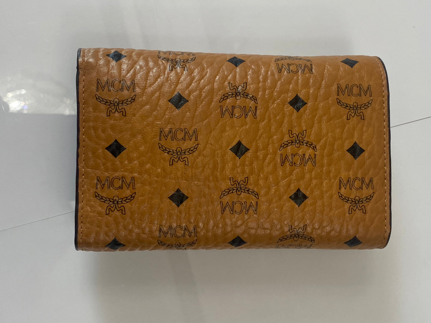 MCM VISETOS THREE FOLD WALLET