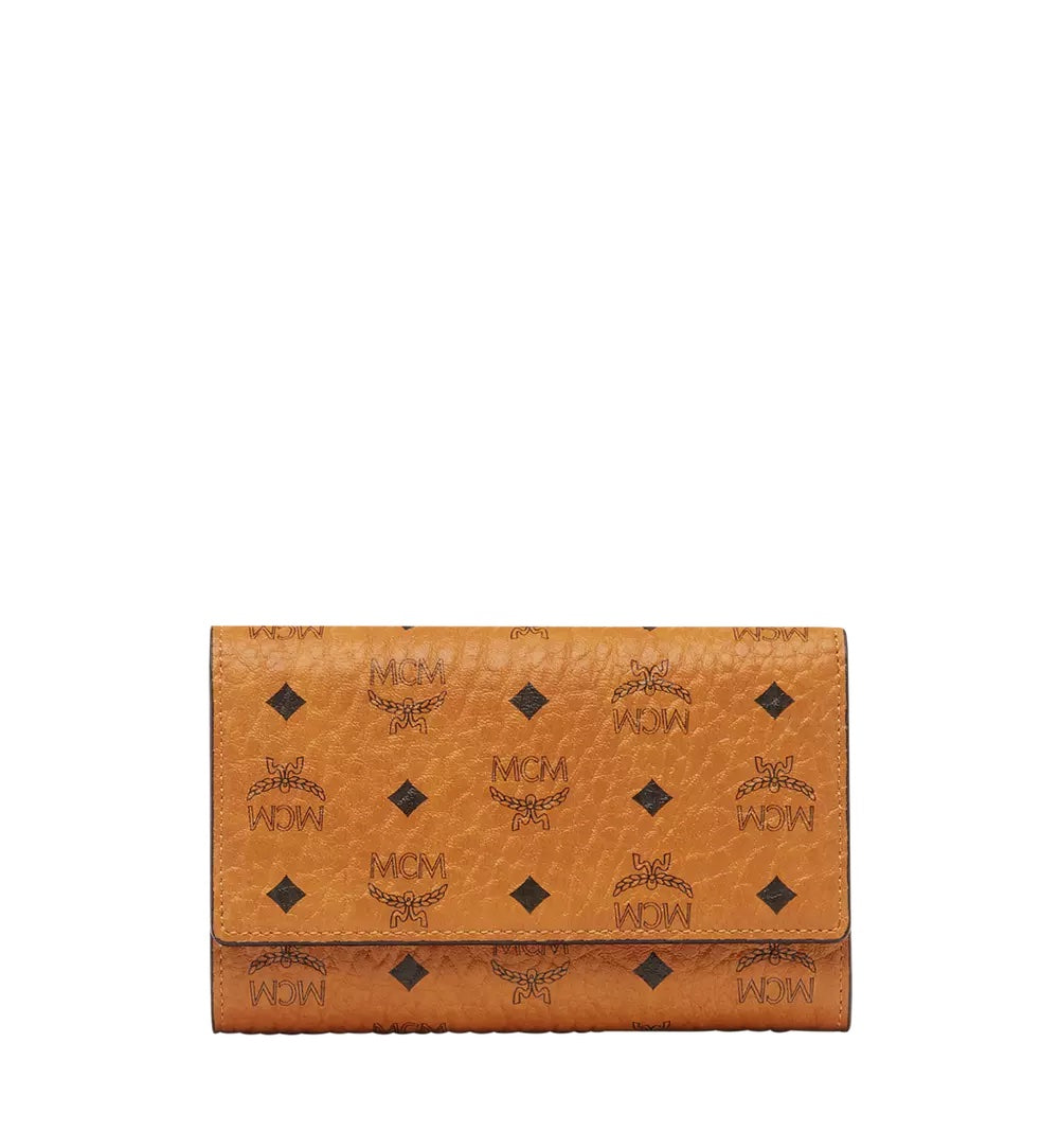 MCM VISETOS THREE FOLD WALLET