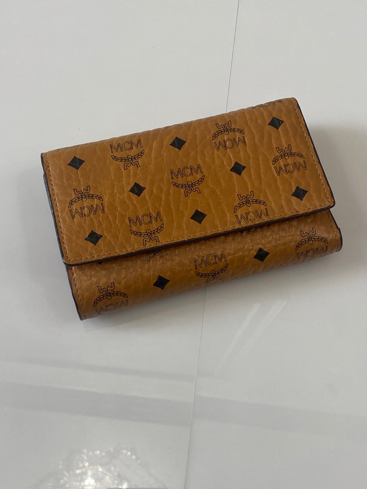 MCM VISETOS THREE FOLD WALLET