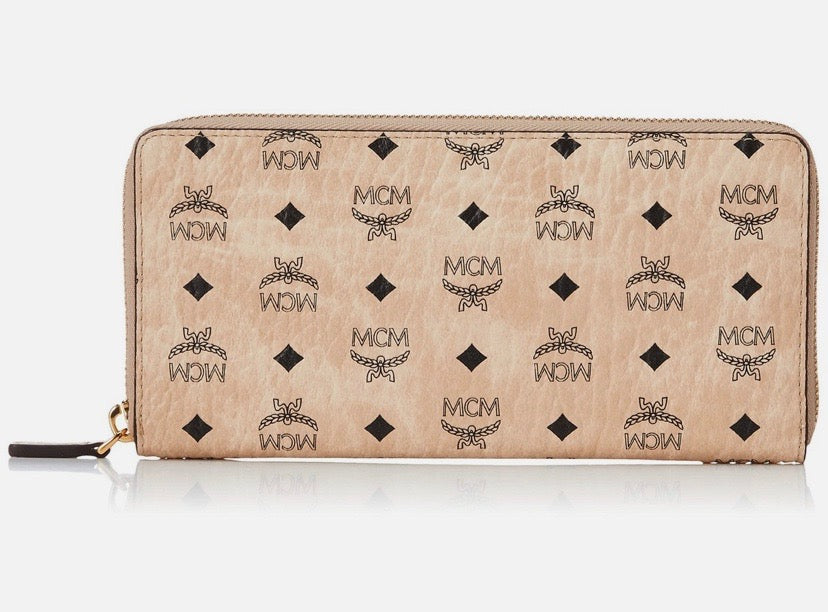 MCM VISTOES LARGE ZIP AROUND WALLET
