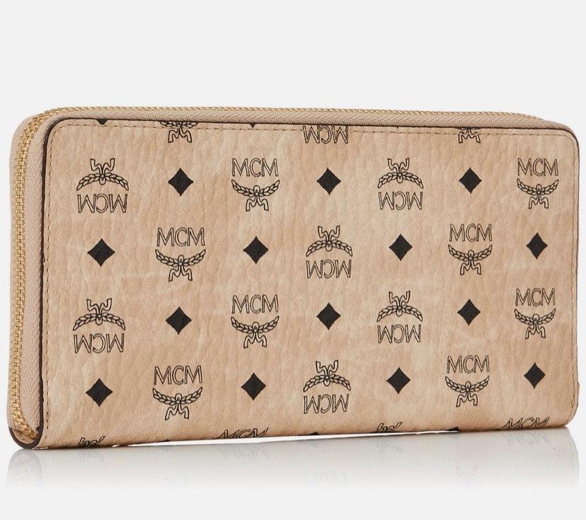 MCM VISTOES LARGE ZIP AROUND WALLET