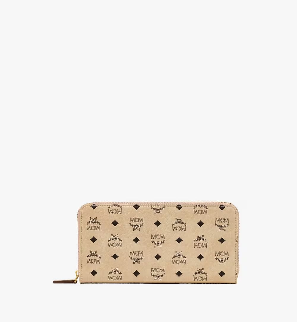 MCM VISTOES LARGE ZIP AROUND WALLET