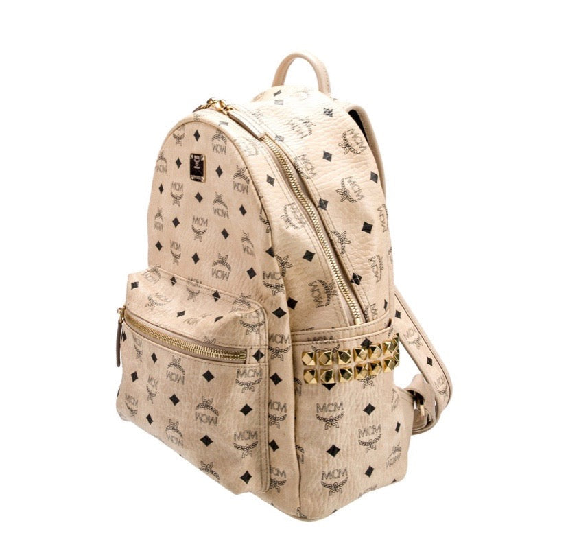 MCM STARK SIDE STUDS VISETOS MEDIUM BACKPACK