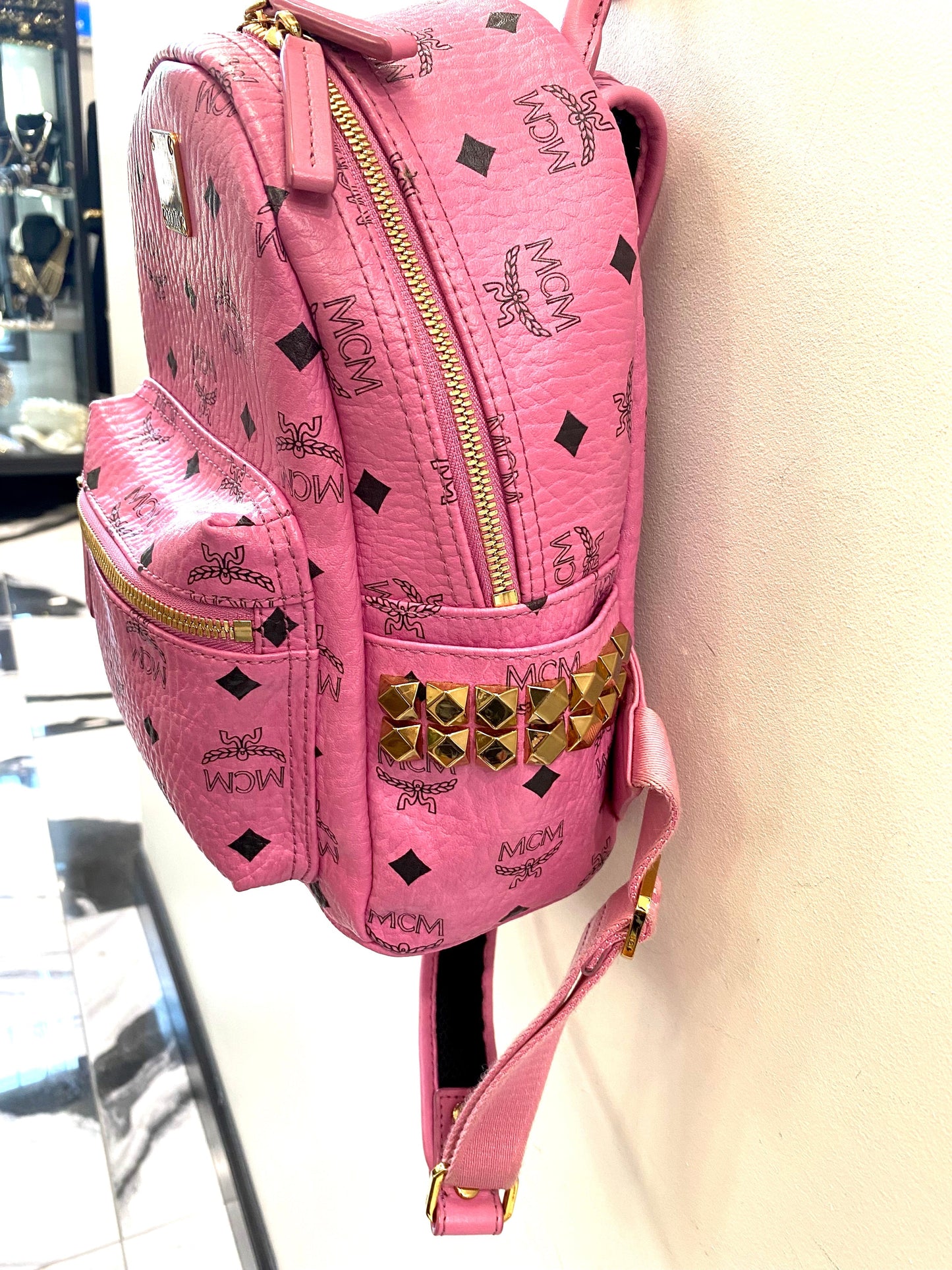 MCM VISETOS STUDDED STARK BACKPACK