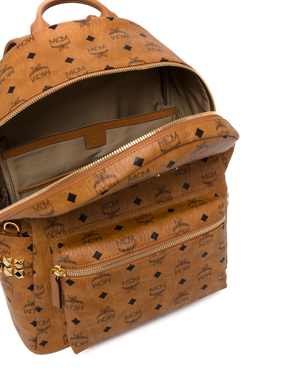 MCM STARK SIDE STUDS VISETOS MEDIUM BACKPACK