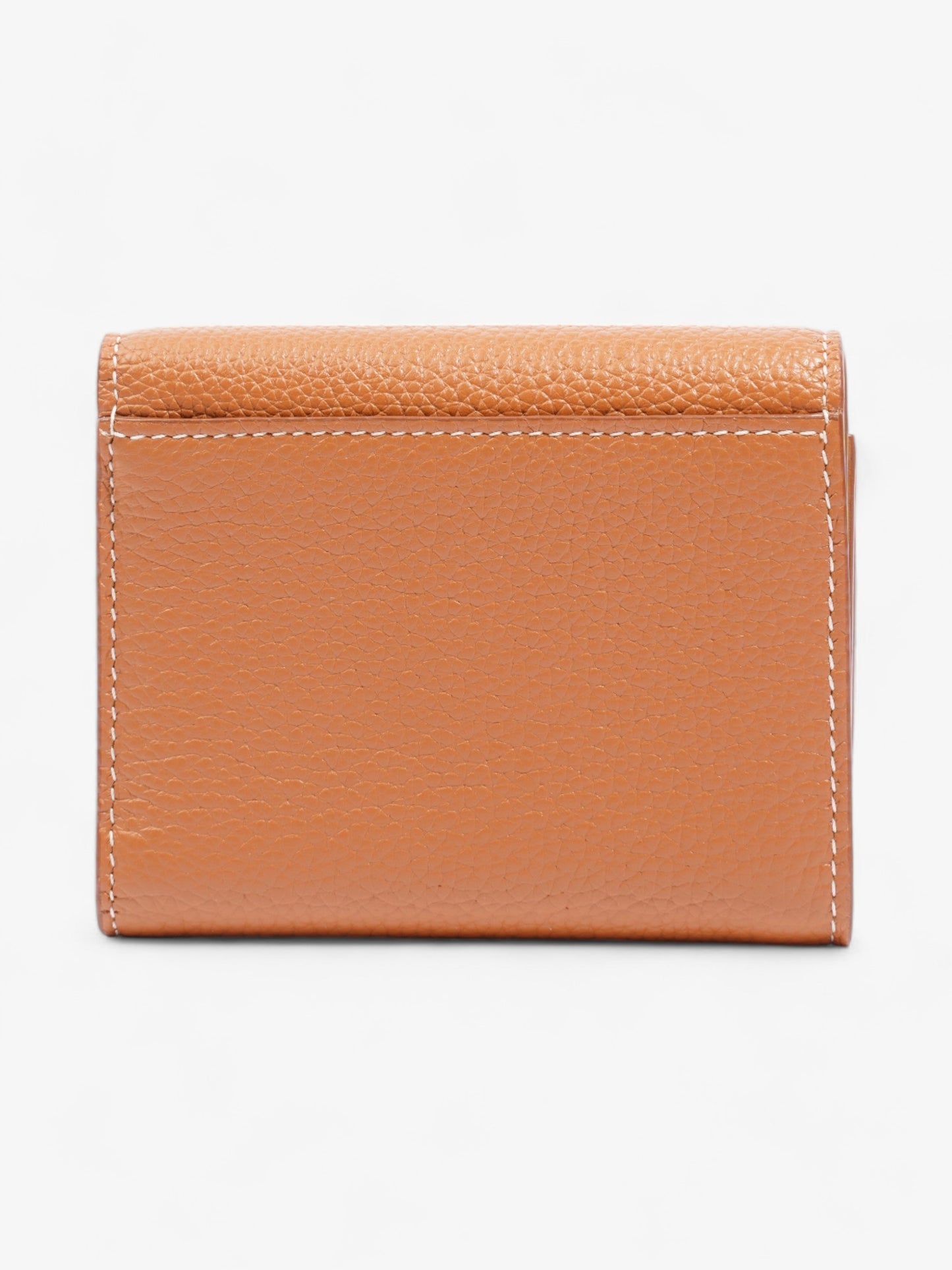 Burberry Compact Wallet Warm Russet Brown Leather