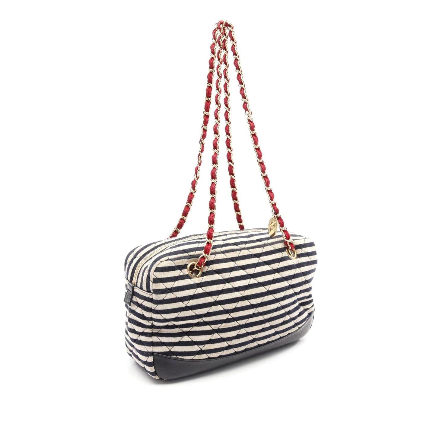 Chanel Quilted Jersey And Lambskin Coco Sailor Camera Bag