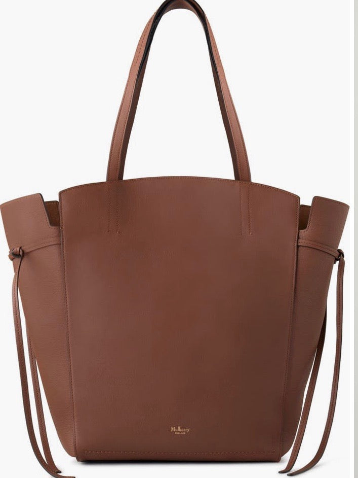MULBERRY CLOVELLY CALFSKIN CLASSIC GRAIN LEATHER TOTE BAG