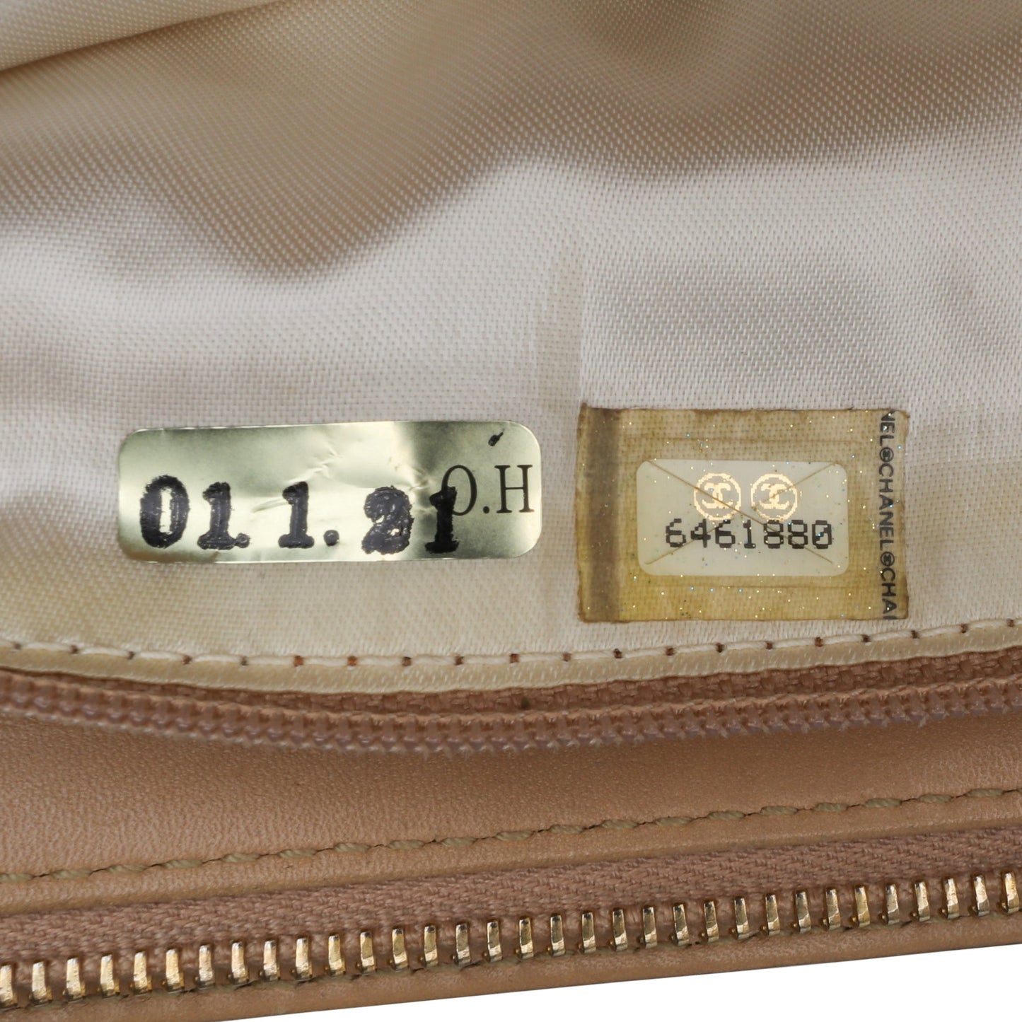 Chanel Cc Quilted Lambskin Chain Shoulder Bag