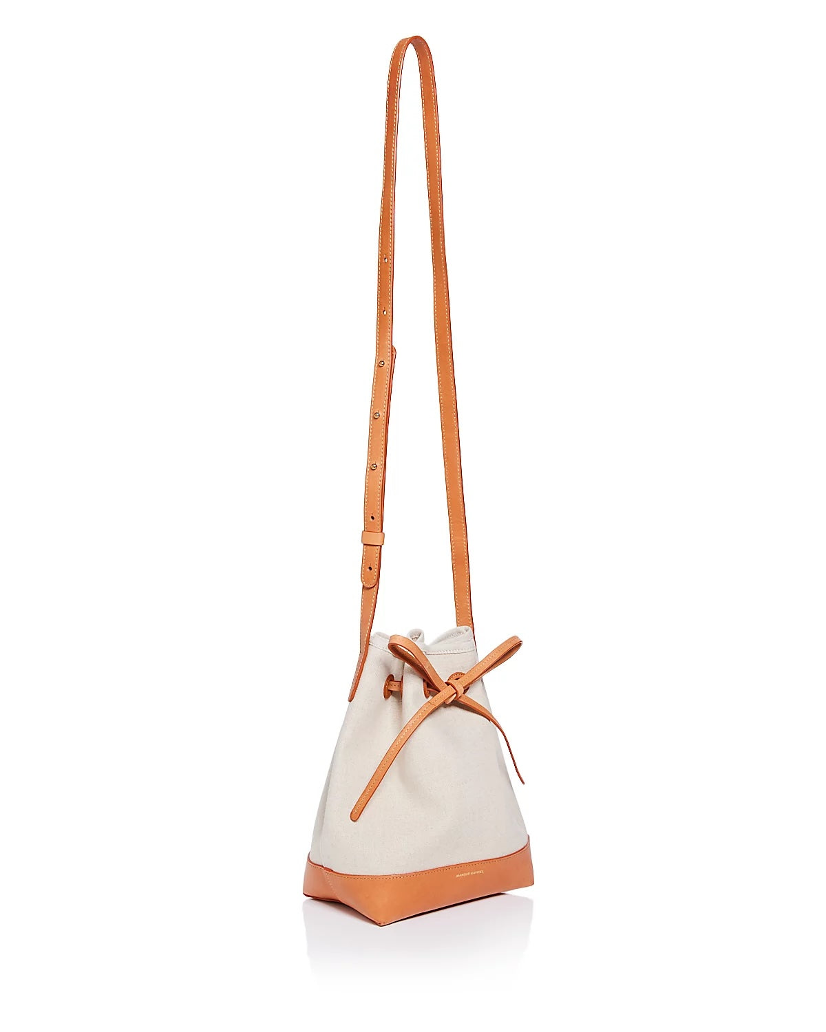 MANSUR GAVRIEL CANVAS CALFSKIN MINI BUCKET BAG