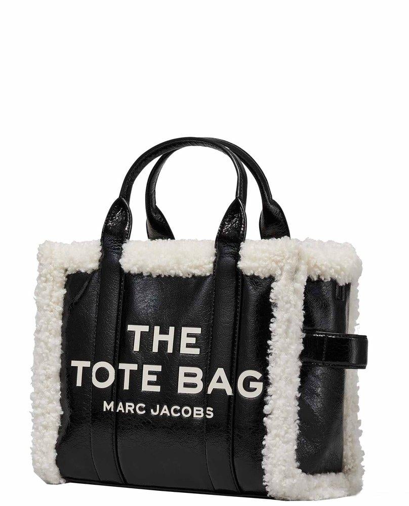 MARC JACOBS THE CRINKLE MEDIUM LEATHER TOTE BAG