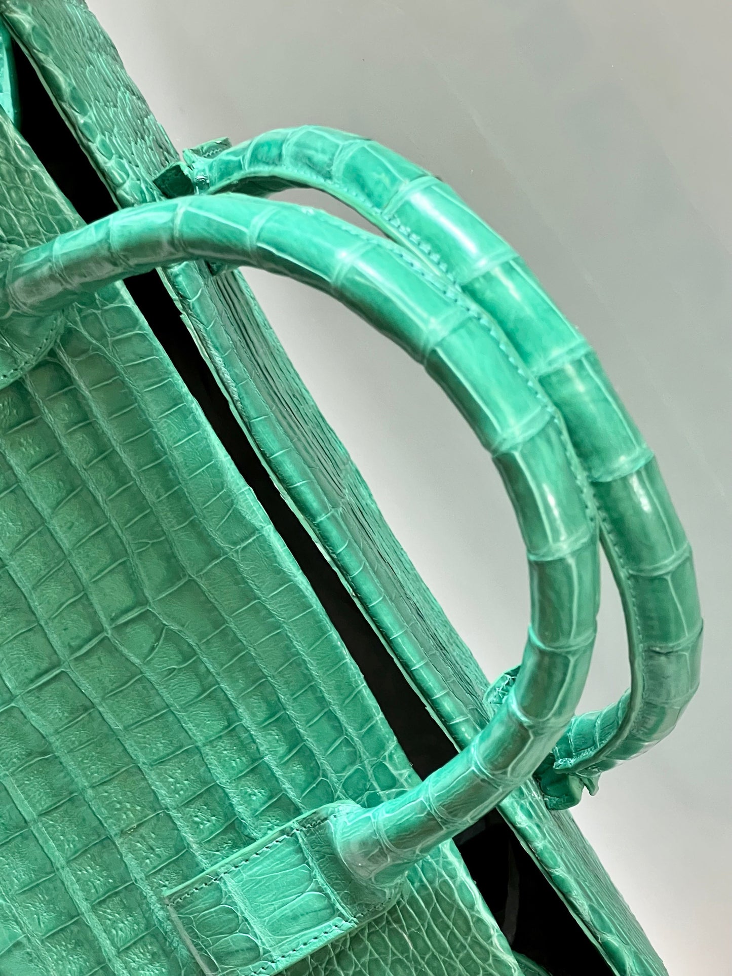 NANCY GONZALEZ CROC EMBOSSED TOTE BAG