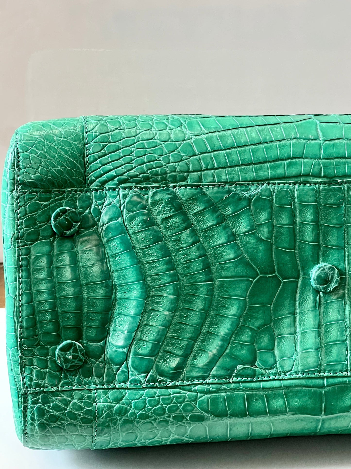 NANCY GONZALEZ CROC EMBOSSED TOTE BAG