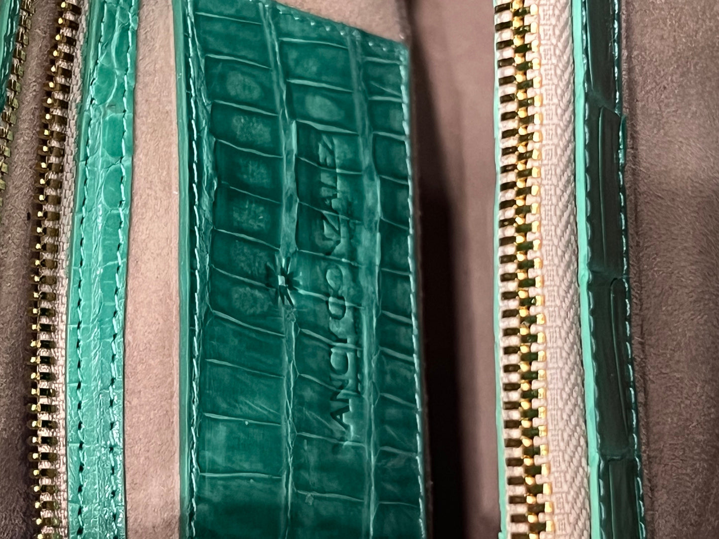 NANCY GONZALEZ CROC EMBOSSED TOTE BAG