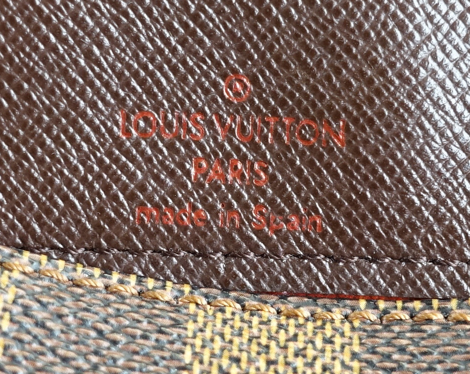 Louis Vuitto Musette Tango Damier Ebene Canvas Bag