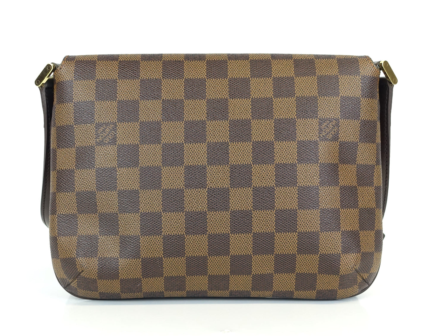 Louis Vuitto Musette Tango Damier Ebene Canvas Bag