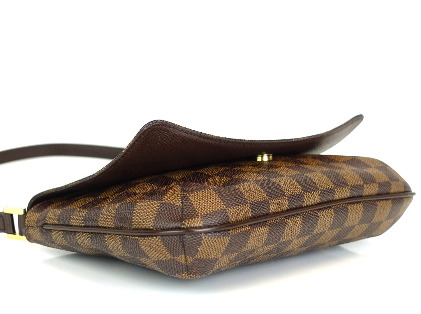 Louis Vuitto Musette Tango Damier Ebene Canvas Bag