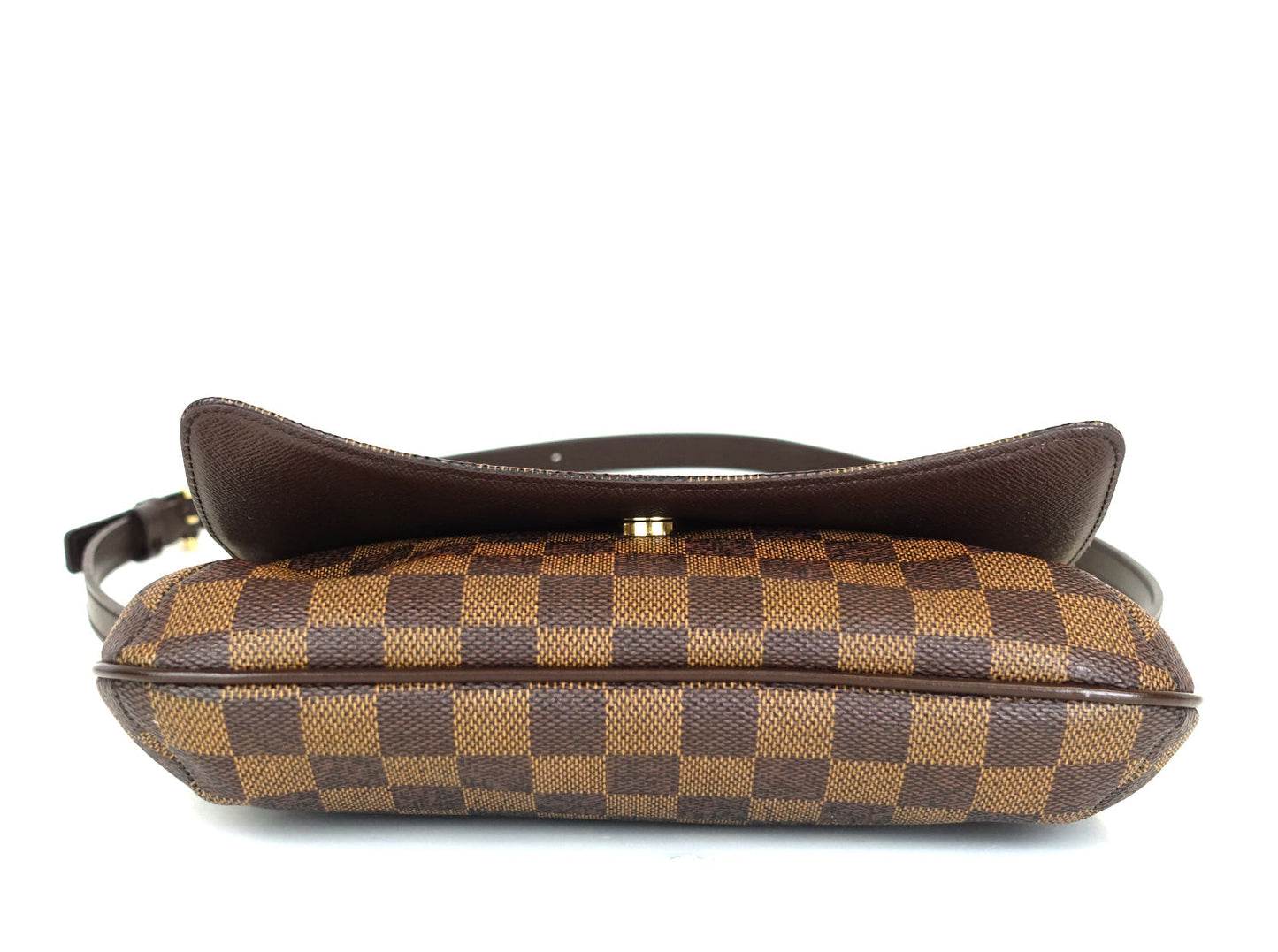 Louis Vuitto Musette Tango Damier Ebene Canvas Bag