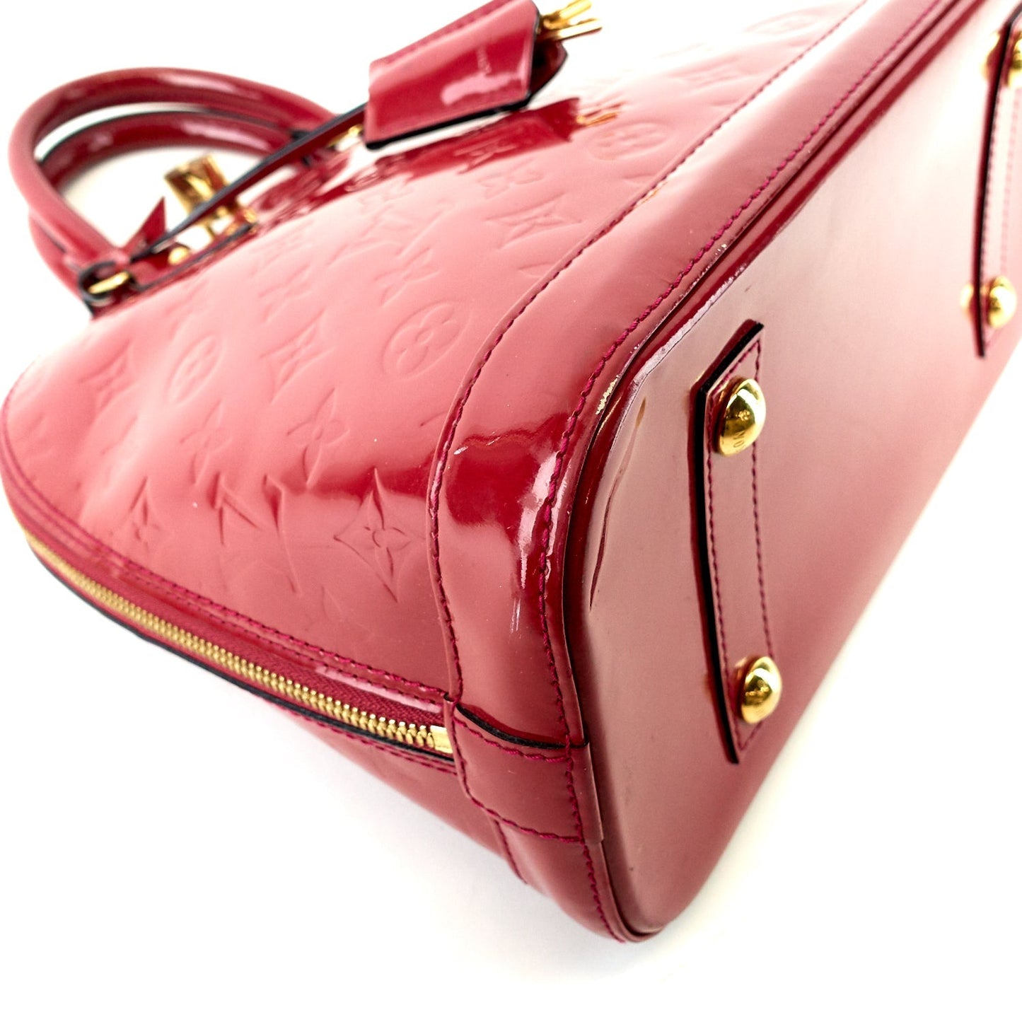 Louis Vuitto Alma PM Monogram Vernis Leather Handbag