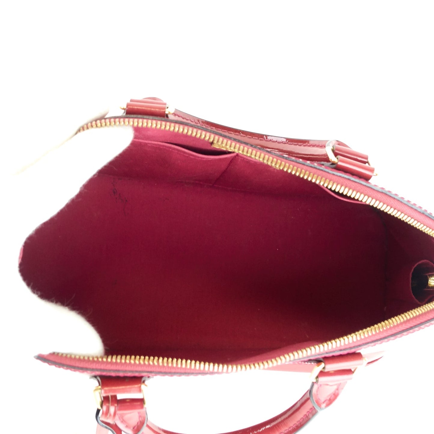Louis Vuitto Alma PM Monogram Vernis Leather Handbag