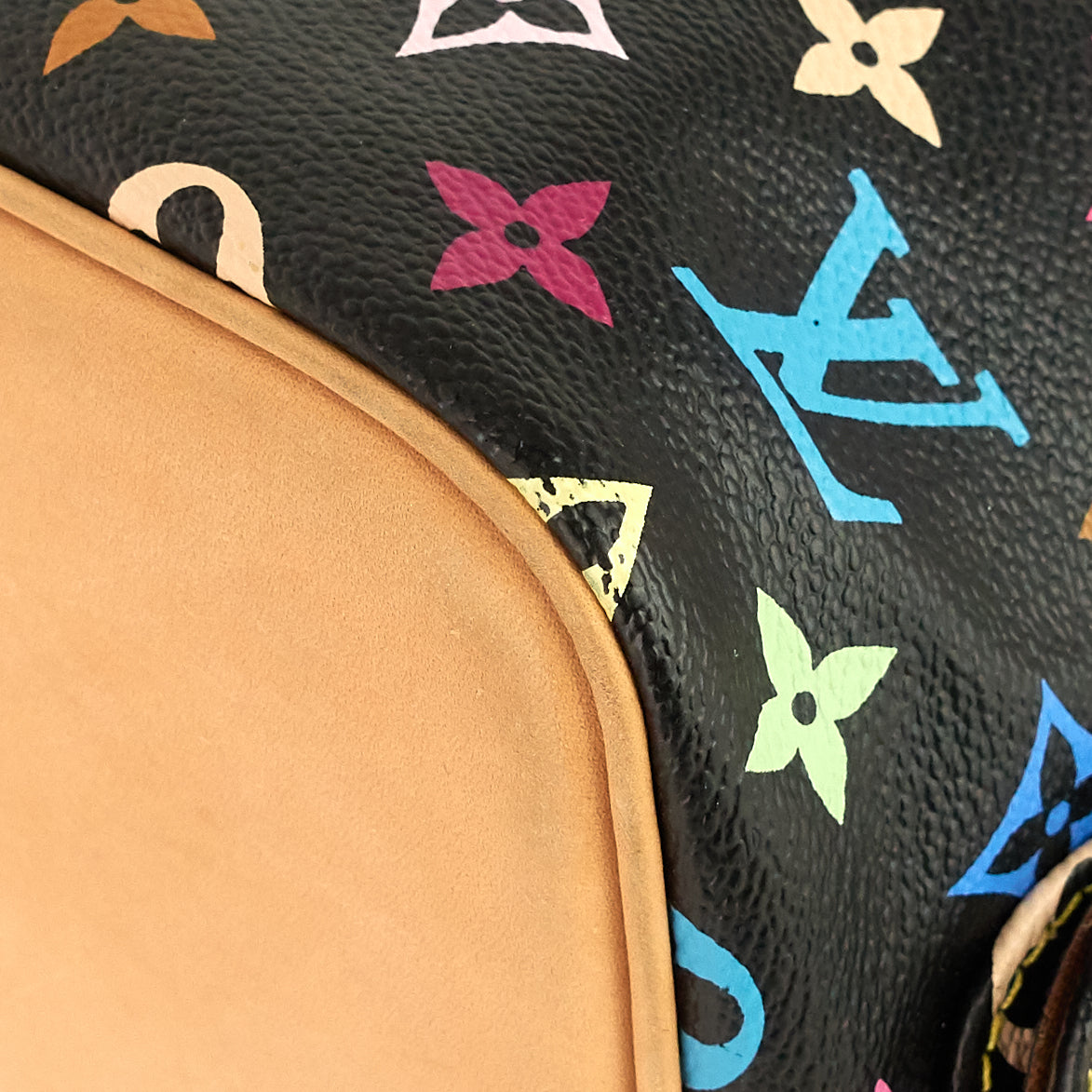 Louis Vuitto Petit NoÃ© Monogram Multicolore Canvas Bag