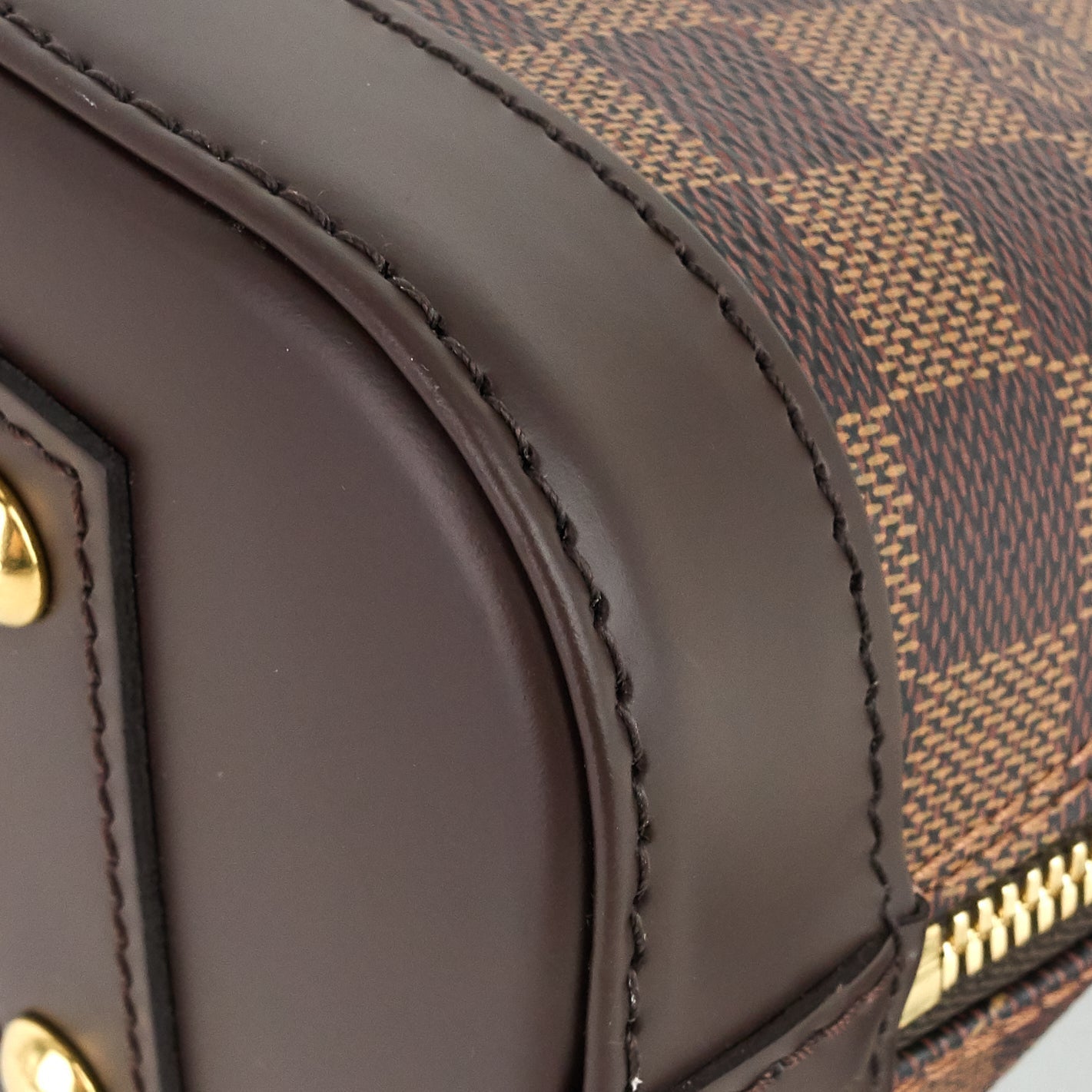 Louis Vuitto Alma BB Damier Ebene Canvas Handbag