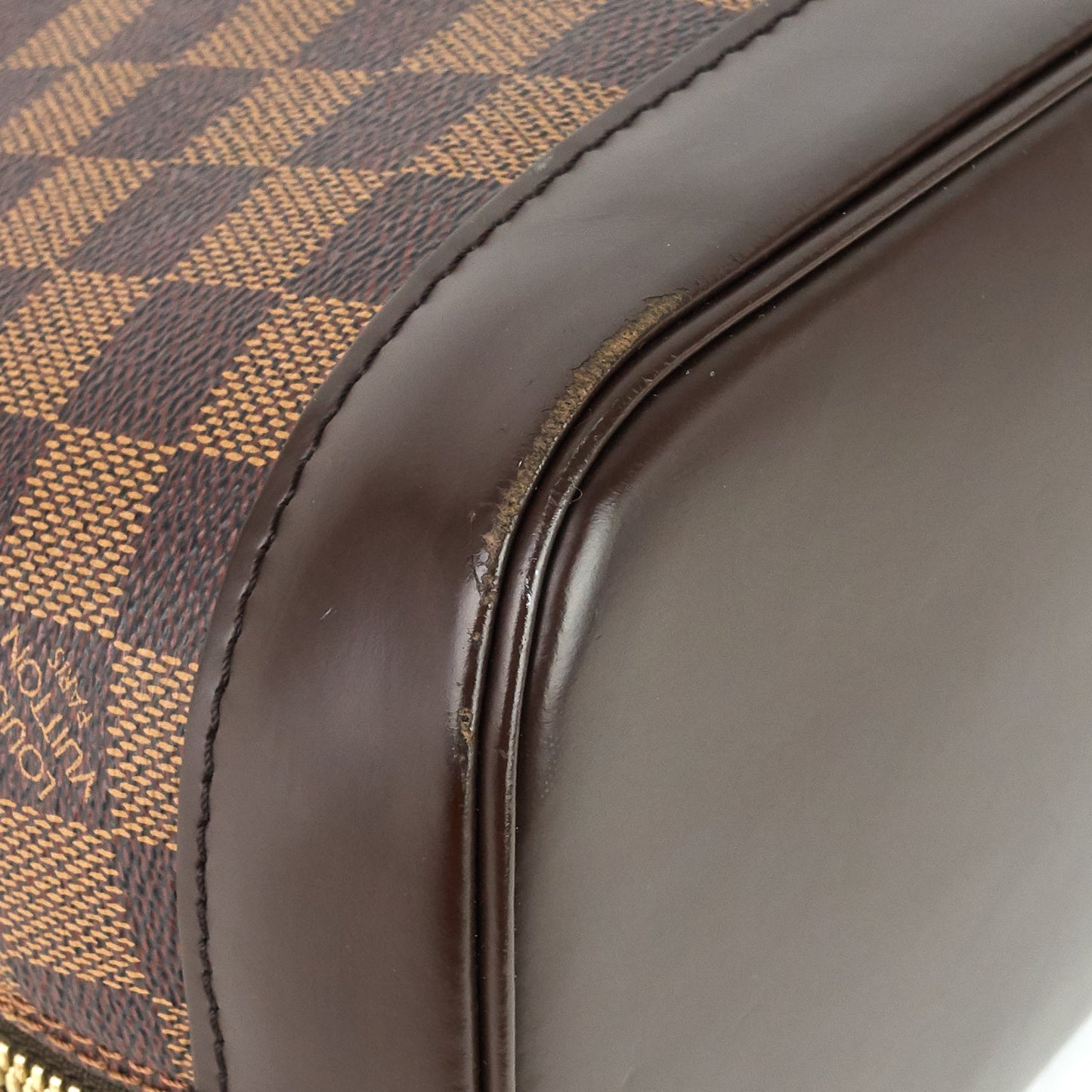 Louis Vuitto Alma PM Damier Ebene Canvas Bag