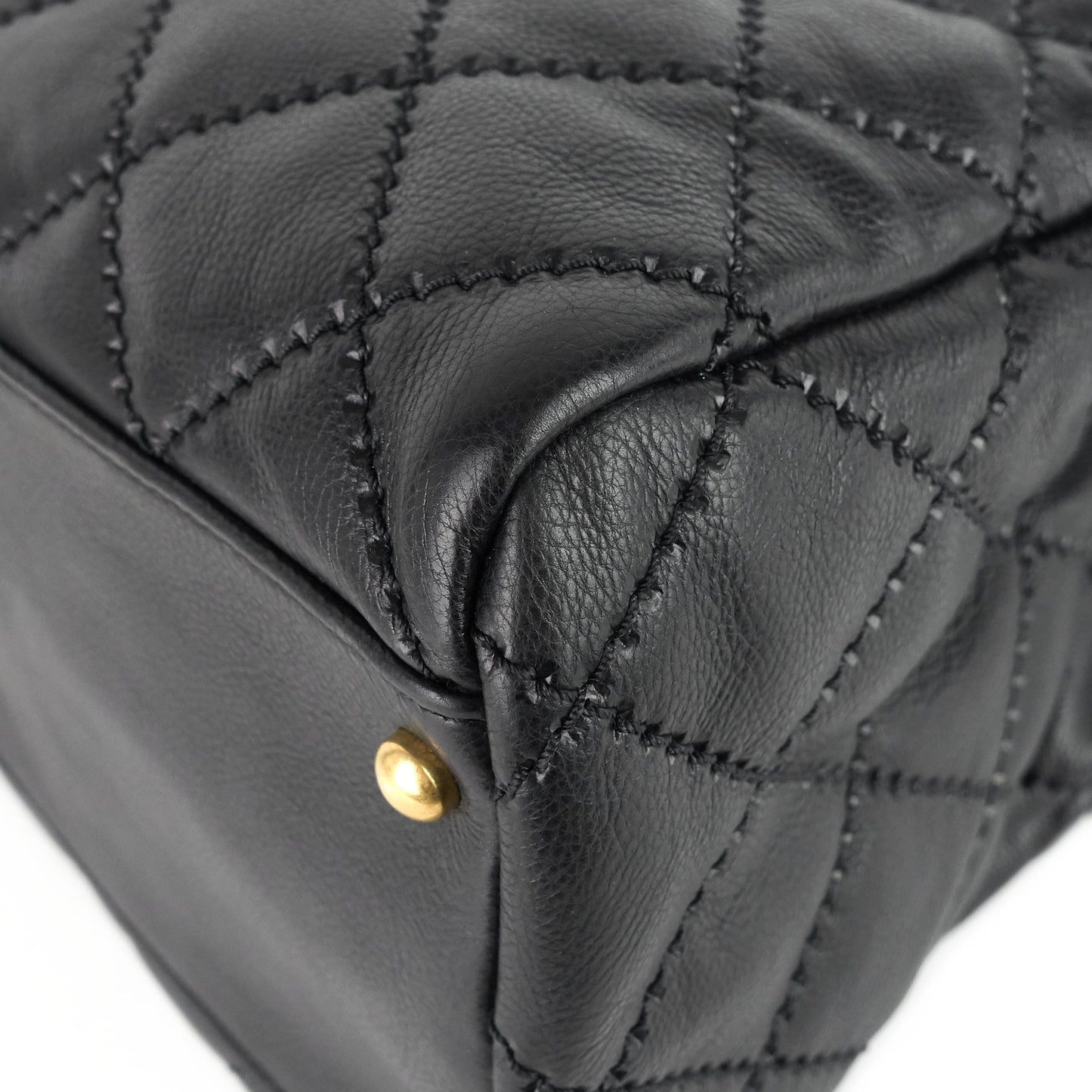 Chanel Retro Chain Large Calfskin Leather Shopping Tote Bag