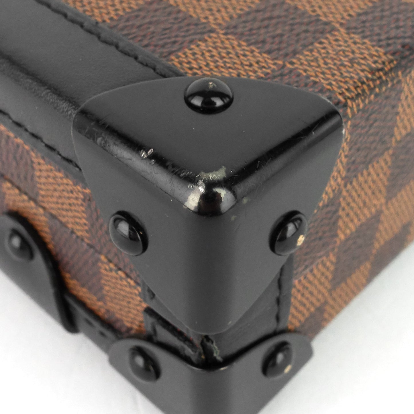 Louis Vuitto Petite Malle Damier Ebene Cavas Bag