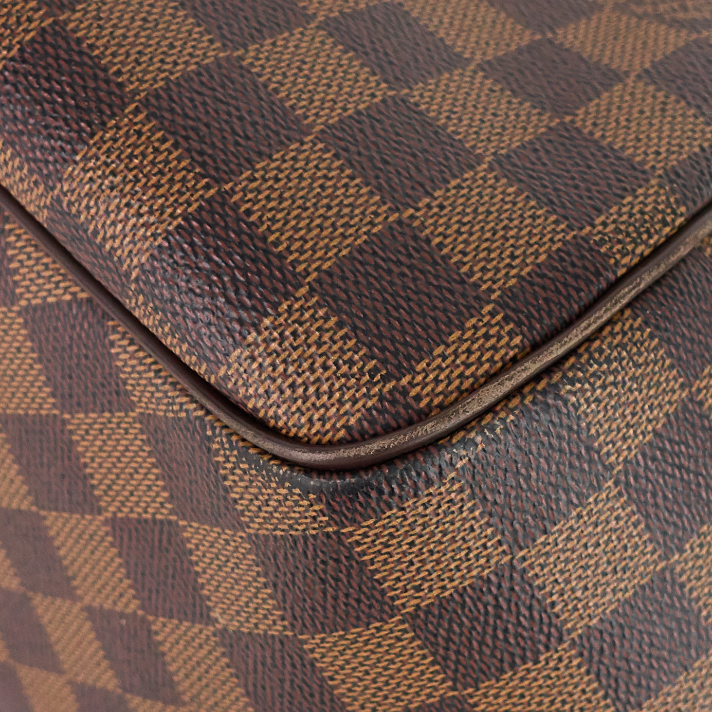 Louis Vuitto Belem MM Damier Ebene Canvas Bag