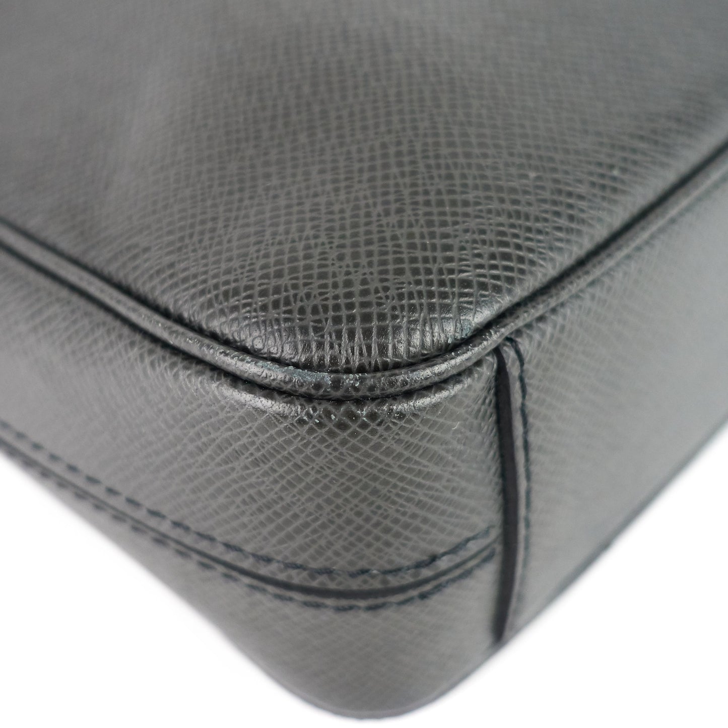 Louis Vuitto Porte-Document Voyage Ardoise Leather Briefcase Bag