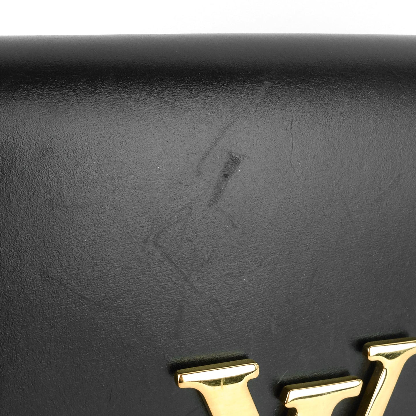 Louis Vuitto Louise GM Chain Calfskin Leather Bag