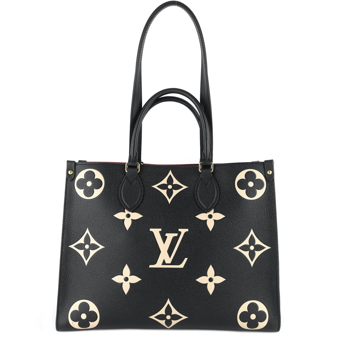 Louis Vuitto OnTheGo MM Bicolour Monogram Empreinte Leather Bag