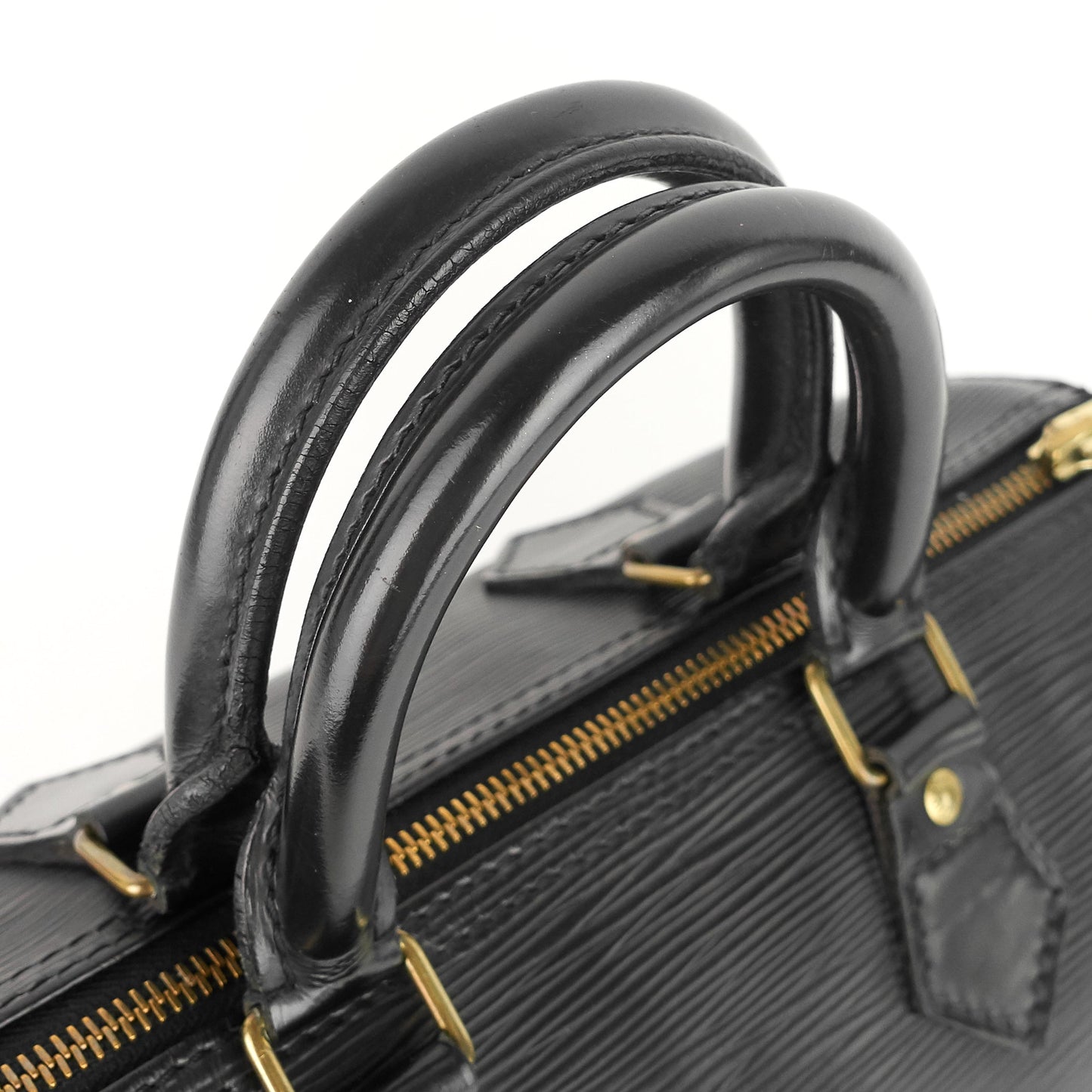 Louis Vuitto Speedy 25 Black Epi Leather Bag