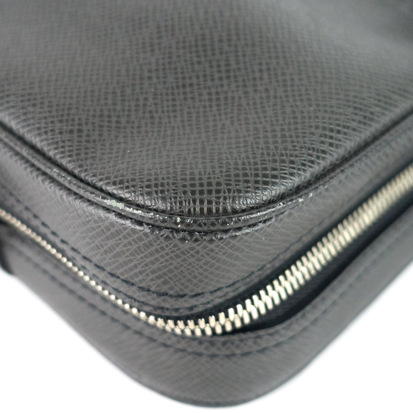 Louis Vuitto Porte-Document Voyage Ardoise Leather Briefcase Bag