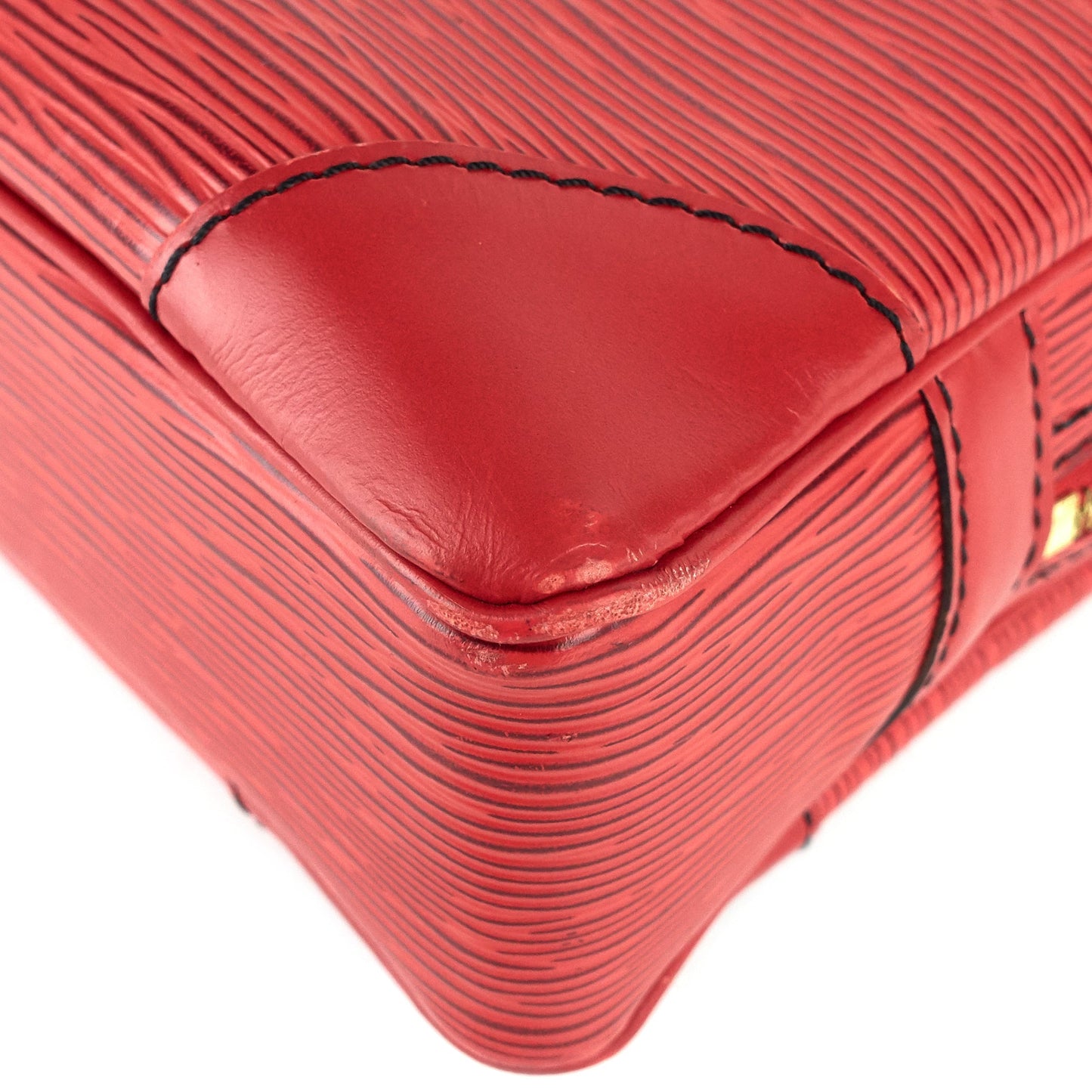 Louis Vuitto Porte-Documents Voyage Red Epi Leather Briefcase Bag