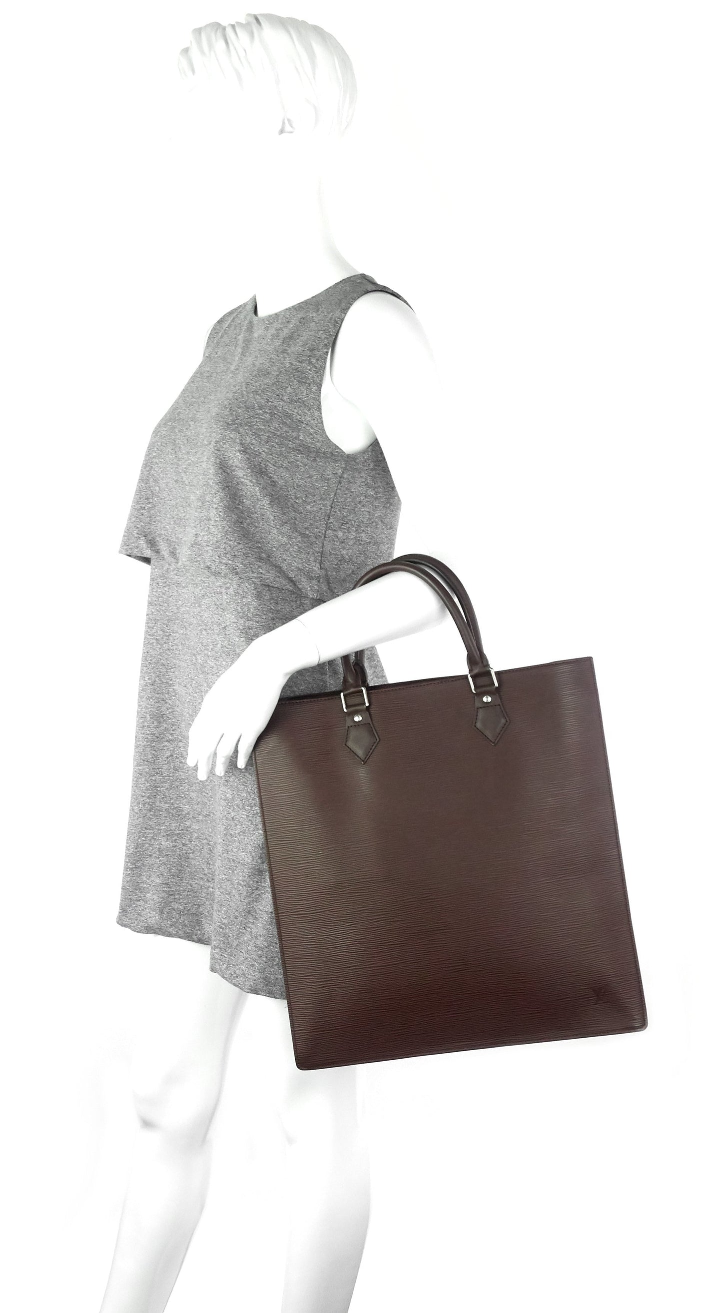 Louis Vuitto Sac Plat GM Brown Epi Leather Bag